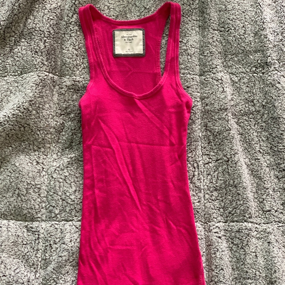 Racer Back Pink Tank Top